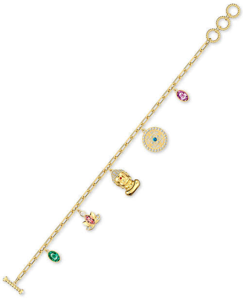 Gold Buddha Charm Bracelet