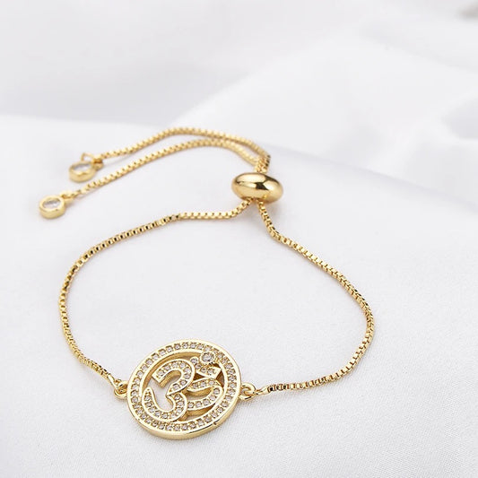 Gold Weekender Aum Bracelet
