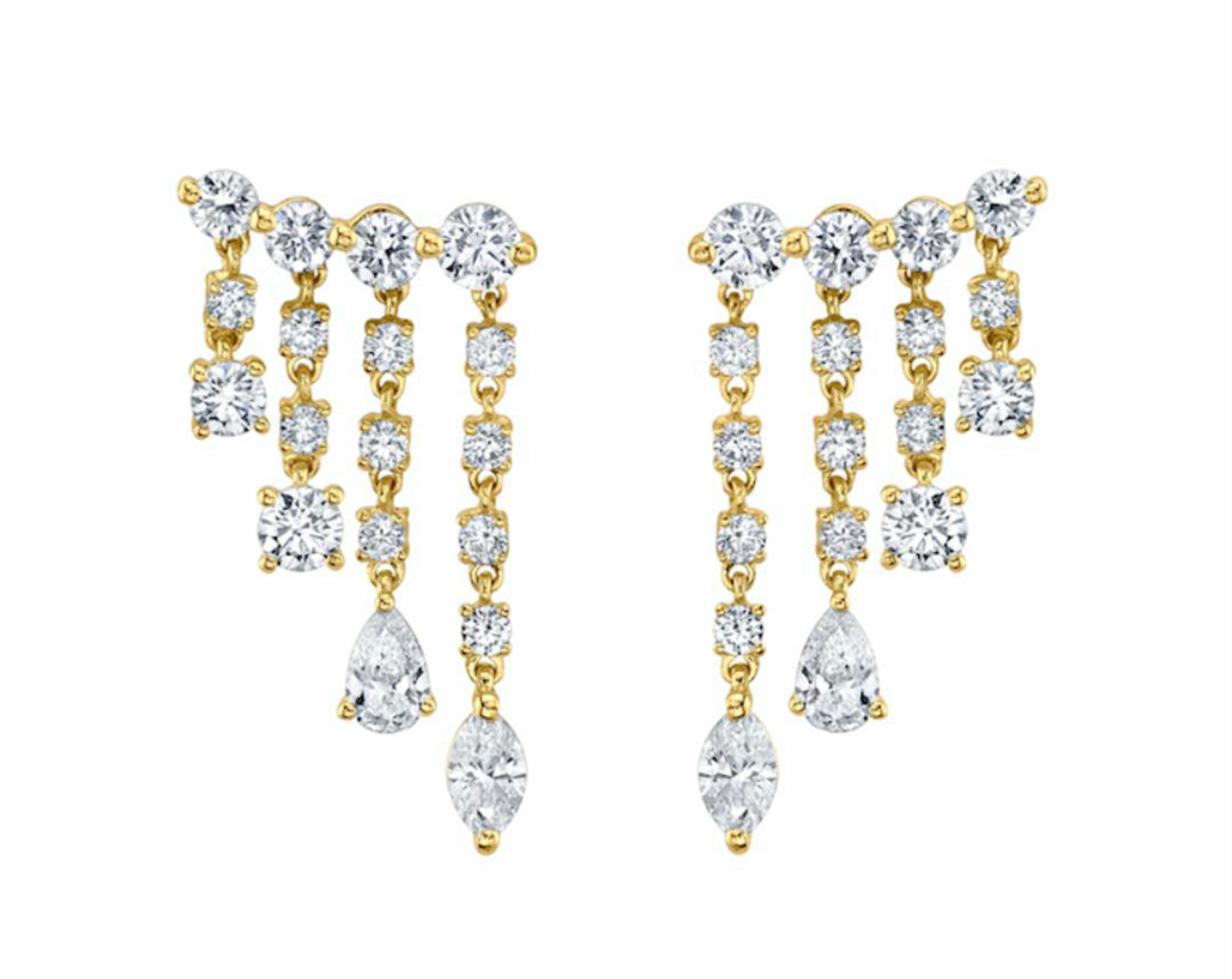 Diamond Rain Earring