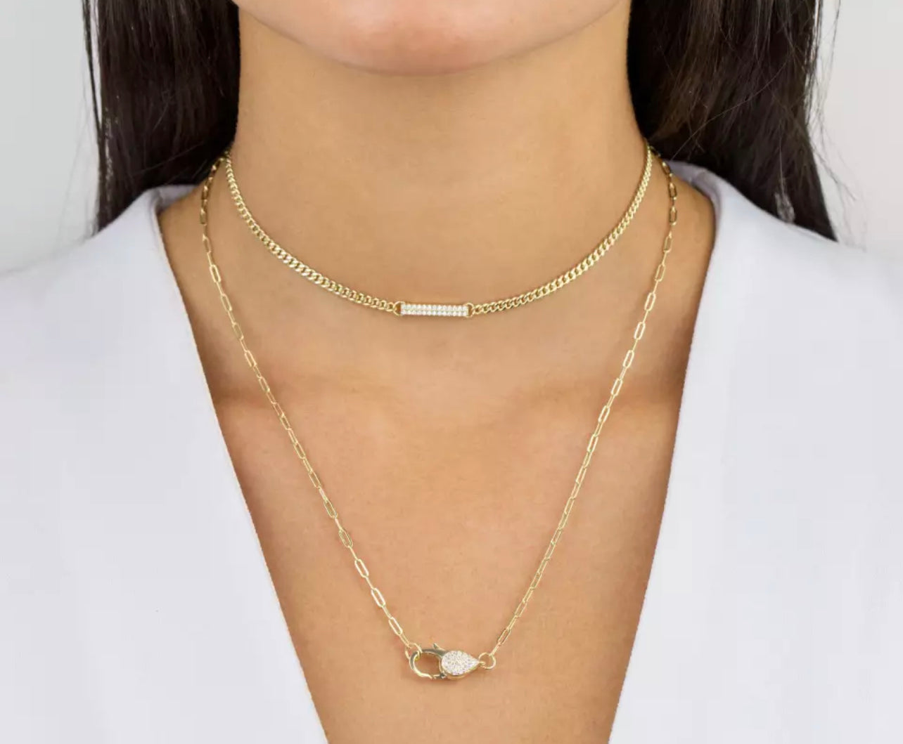 Gold Cuban Bar Choker/Necklace