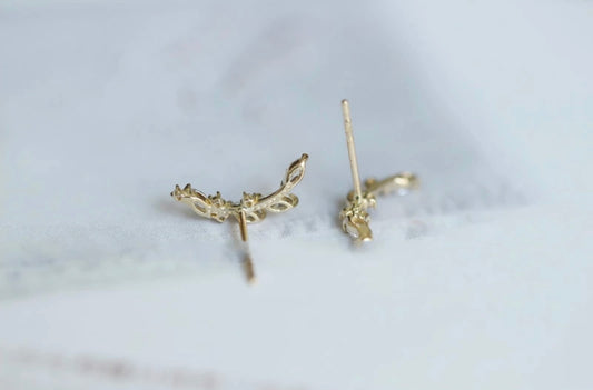 14k Edens Wreath Gold Earring