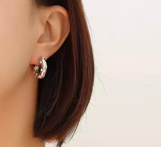 Silver Noku Earring