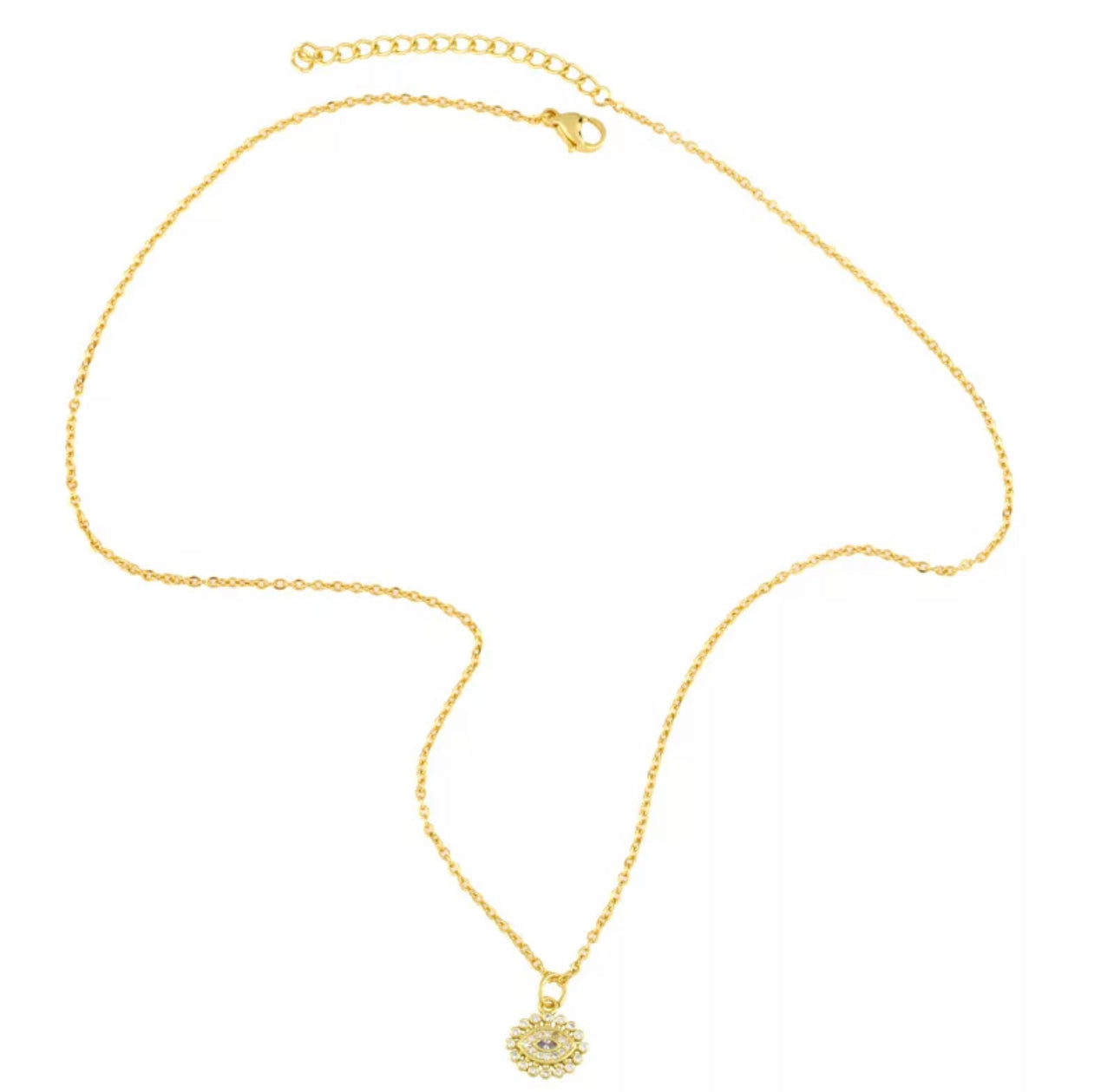 Sunlit Evil Eye Necklace