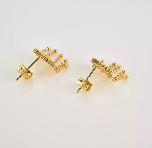 Gold Antalya Evil Eye Earring