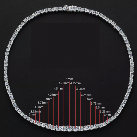 Marilyn Moissanite Tennis Necklace (15carat)