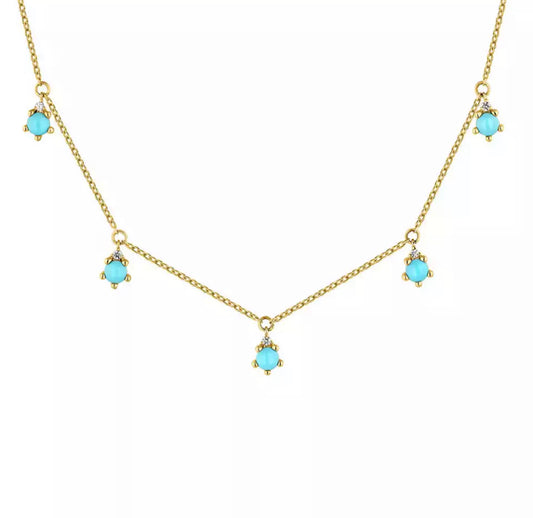 Christiana Turquoise Necklace Set