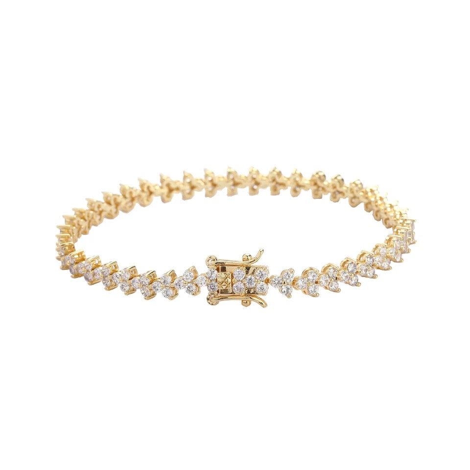 Gold Ayarah Tennis Bracelet