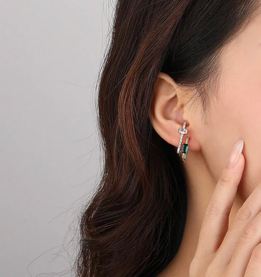 Green & Gold Marina Earring