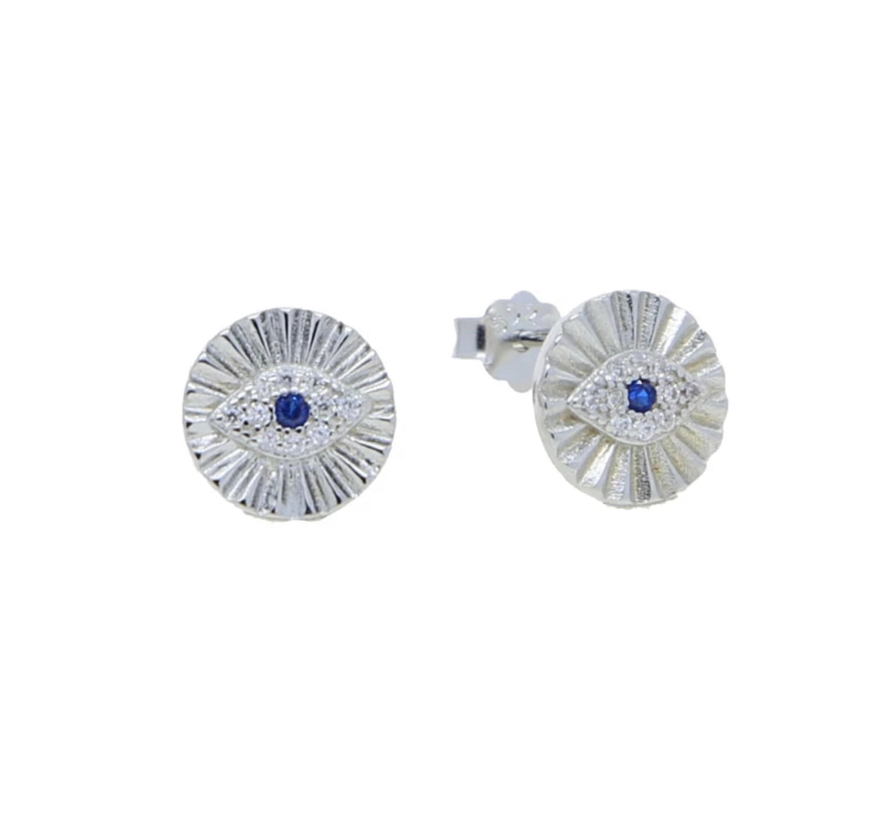 Sundisc Evil Eye Earring