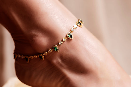Emerald Odessa Anklet