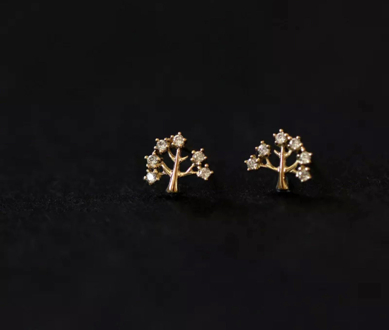 Gold Tree of Life Studs