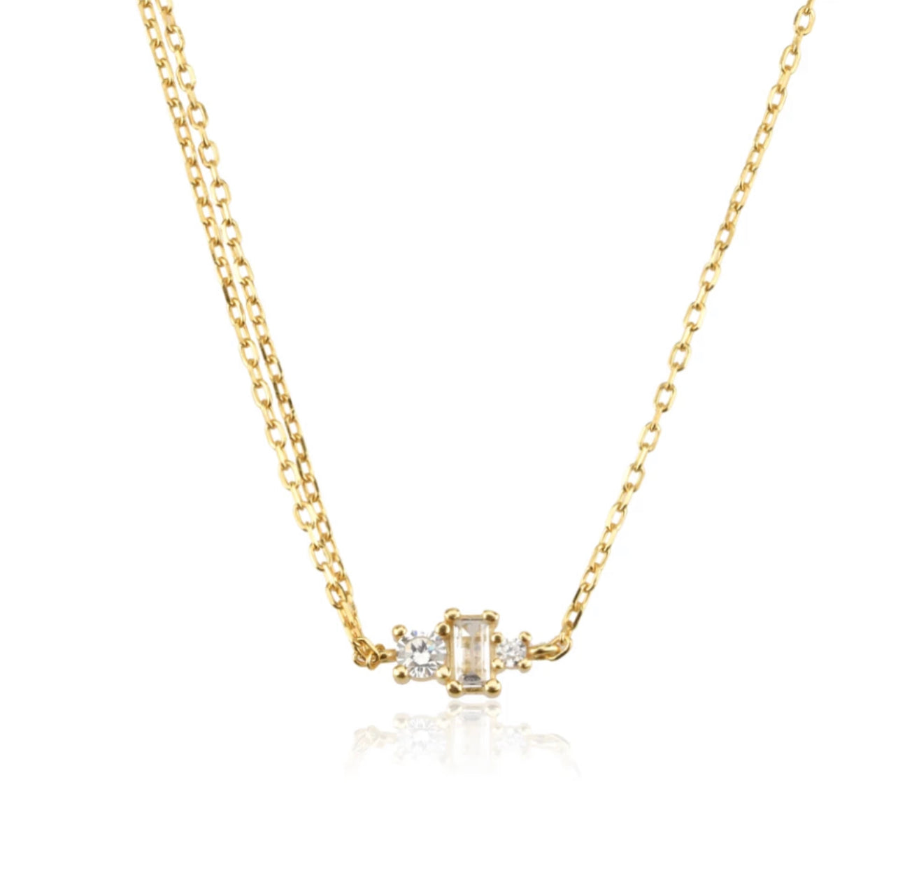 Elana Baguette Necklace