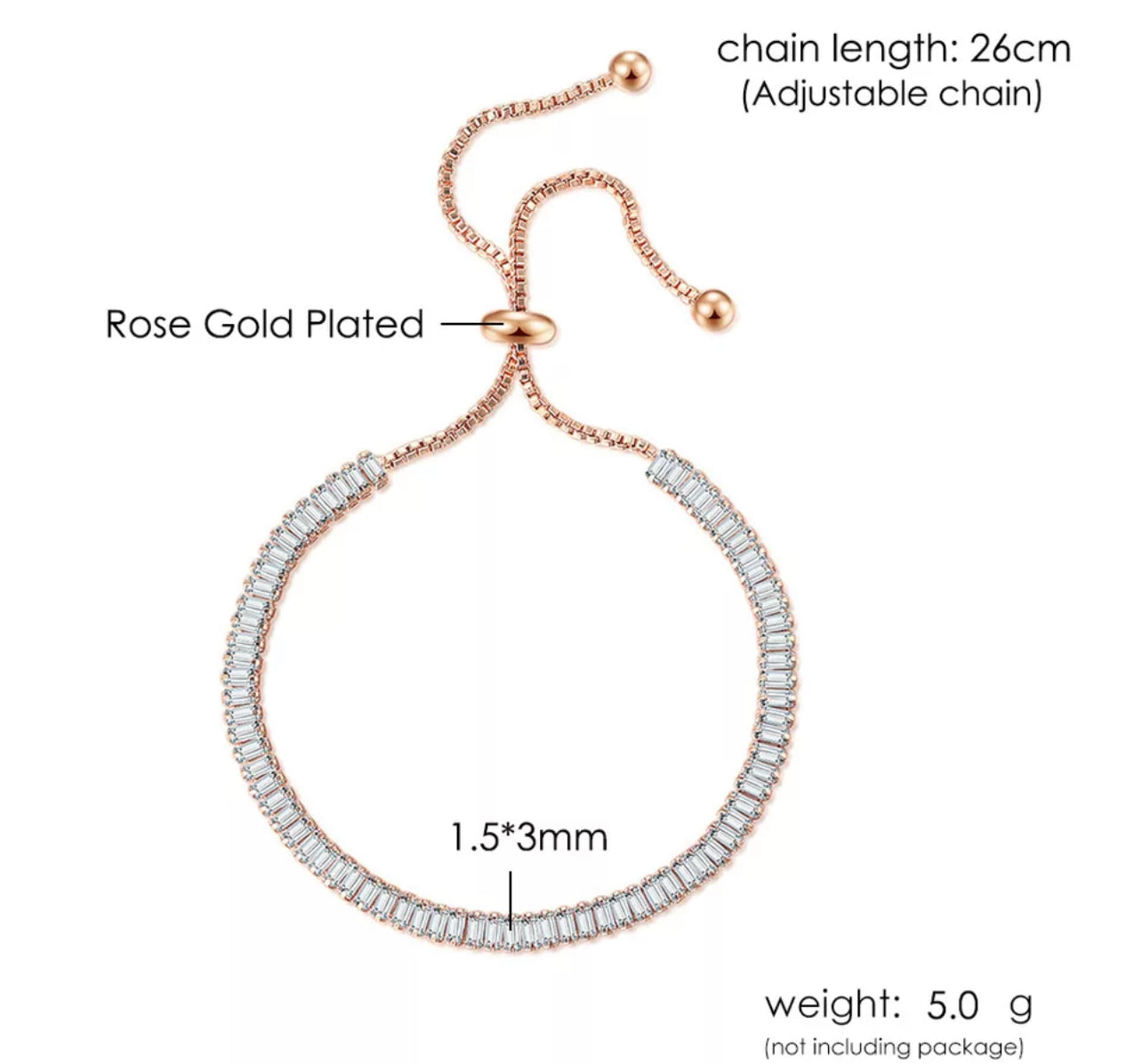 Emerald Cut Bracelet