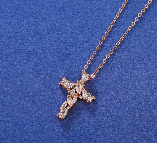 Marquise Cross Necklace