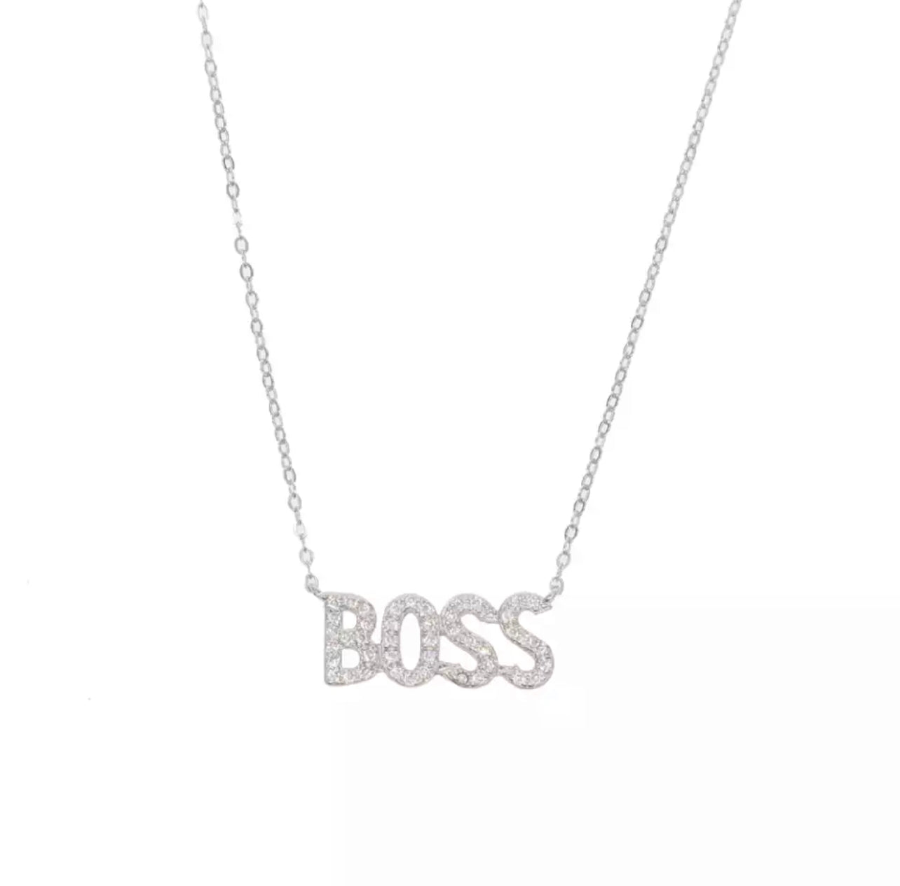 Silver Boss Necklace