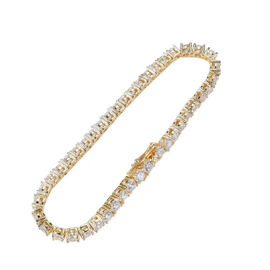Girls 3mm Brilliant Tennis Bracelet (Gold & Silver)
