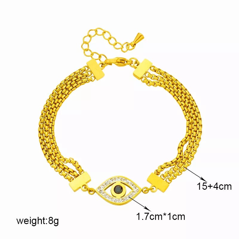 Retro Evil Eye Bracelet