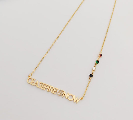 Ceasefire Now Necklace