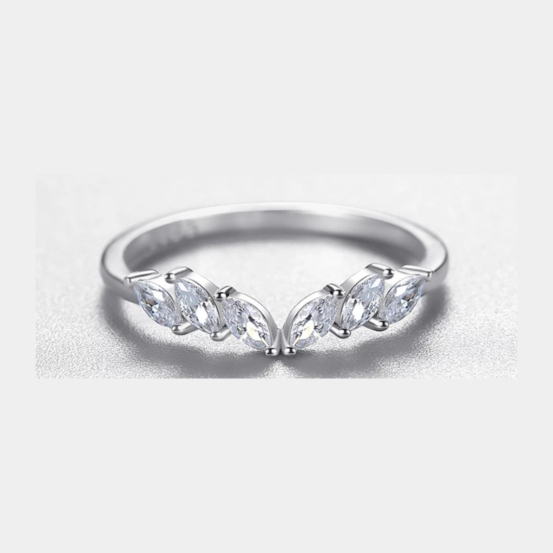 Silver Angel Wings Stack Ring