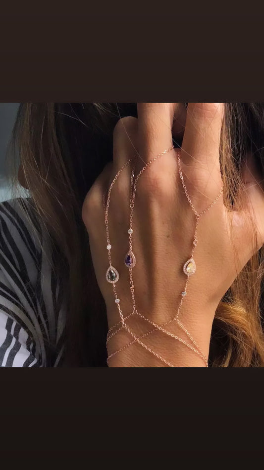Ayanda Hand Chain (Necklace, Ring, Handchain)