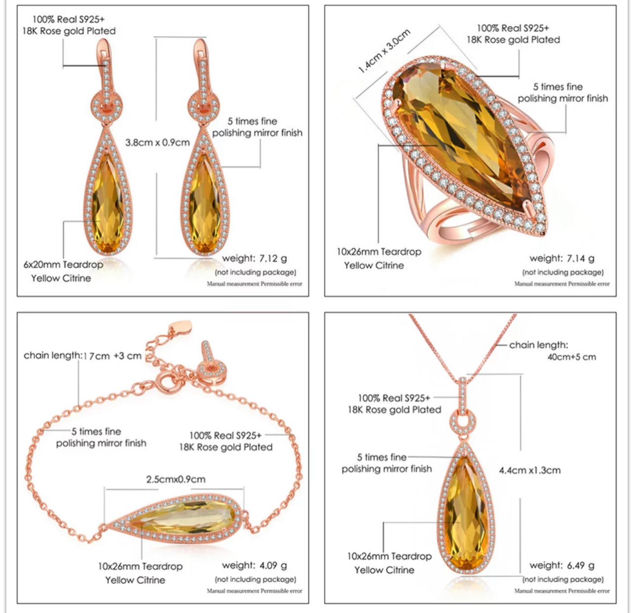 Citrine Glow Set