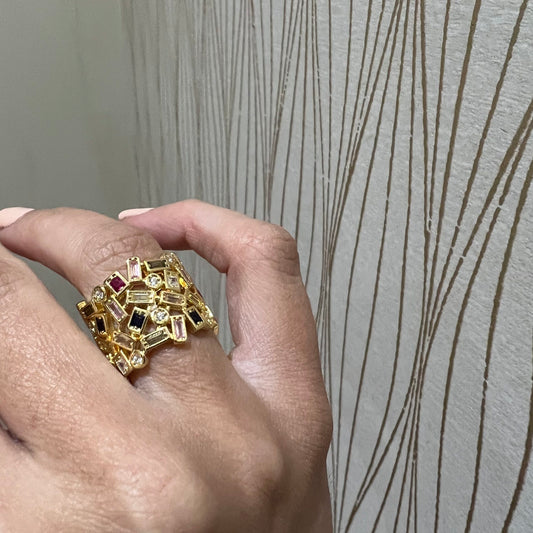 Mon Cherie Baguette Ring