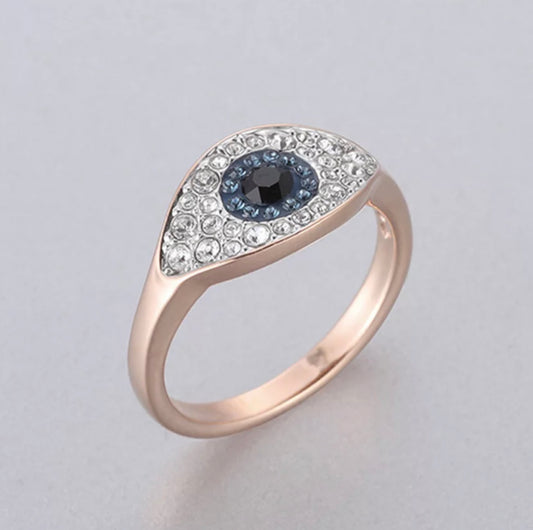 Moonlight Evil Eye Ring
