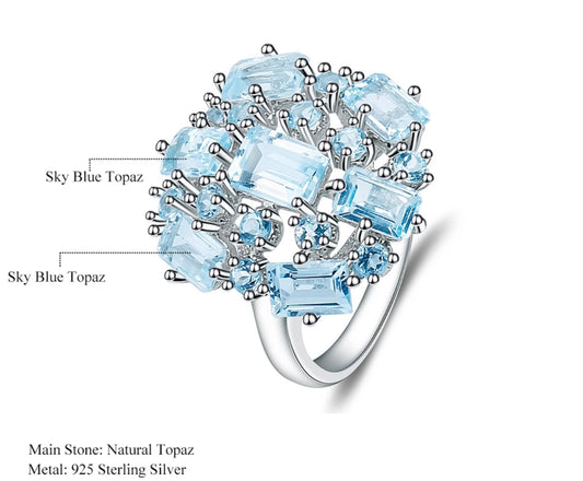 Scattered Skies Topaz Ring