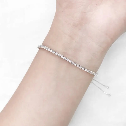 Fine Adjustable Tennis Bracelet