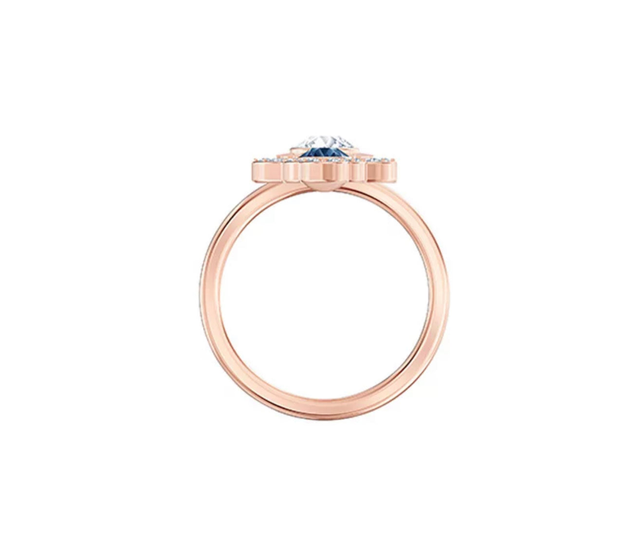 Moonlight Hamsa Hand Dangle Ring