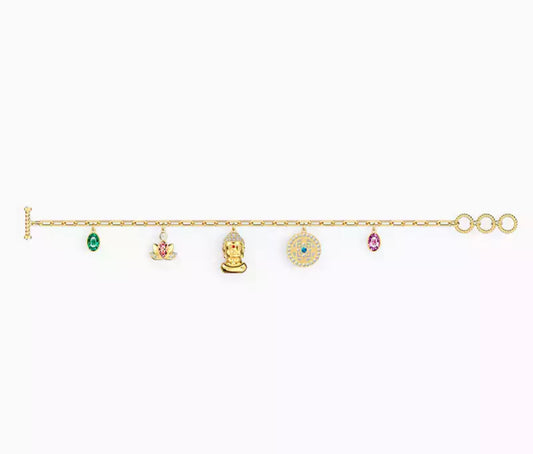 Gold Buddha Charm Bracelet