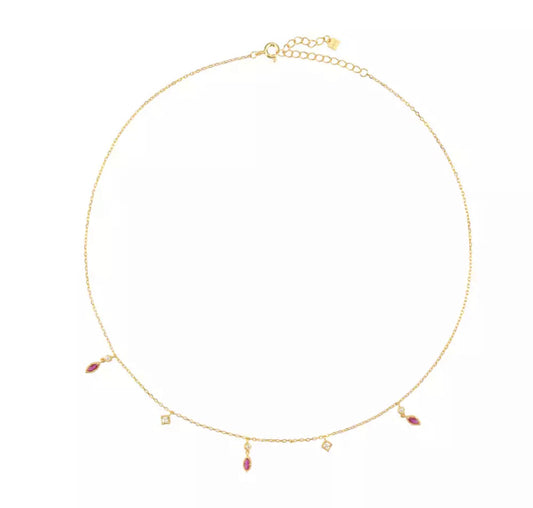 Golden Rose Layer Necklace