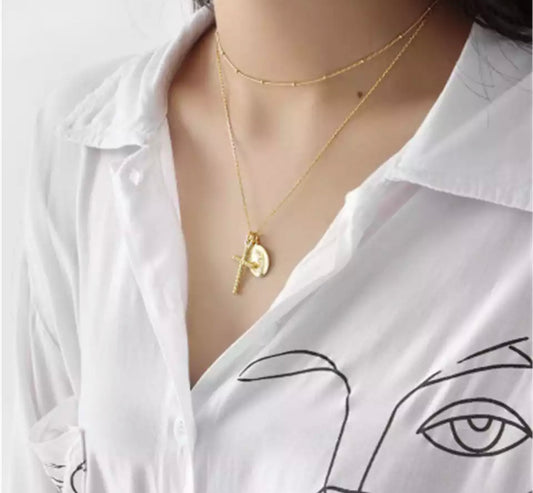 Gold Faith Necklace