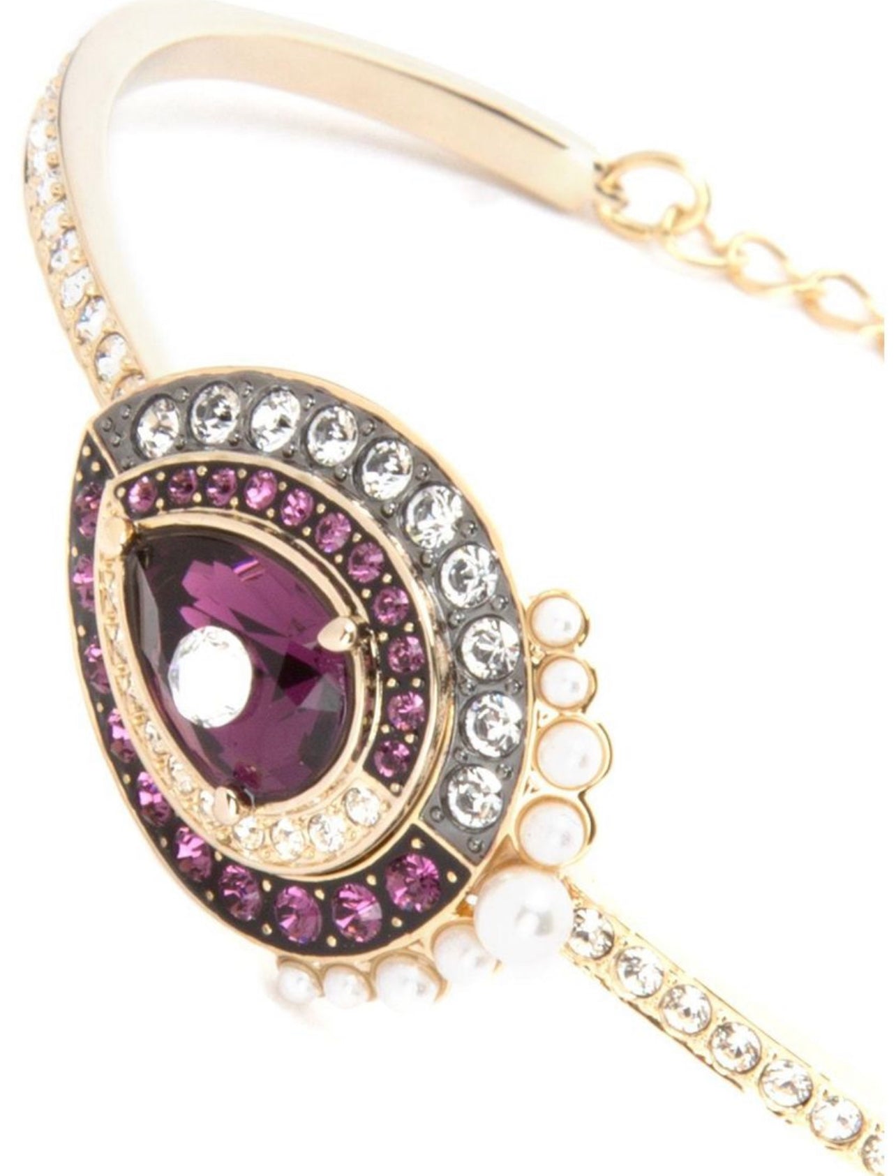 Mystical Pearl Evil Eye Bangle