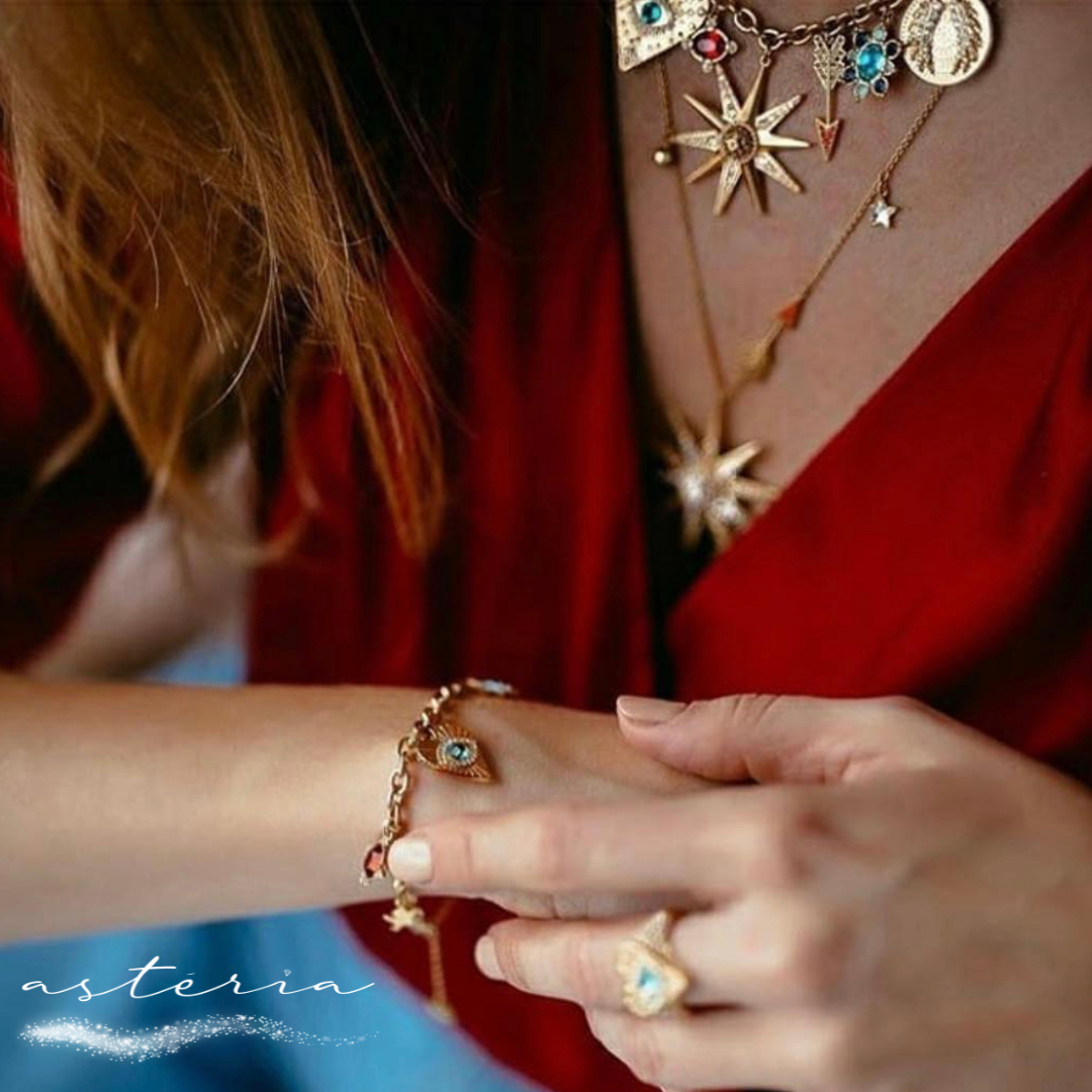 Atlantis Evil Eye Charm Bracelet