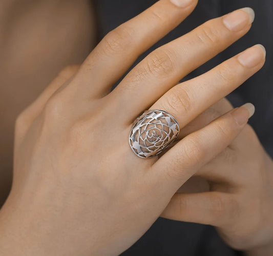 Gold/Silver Sahasrara Crown Chakra Ring