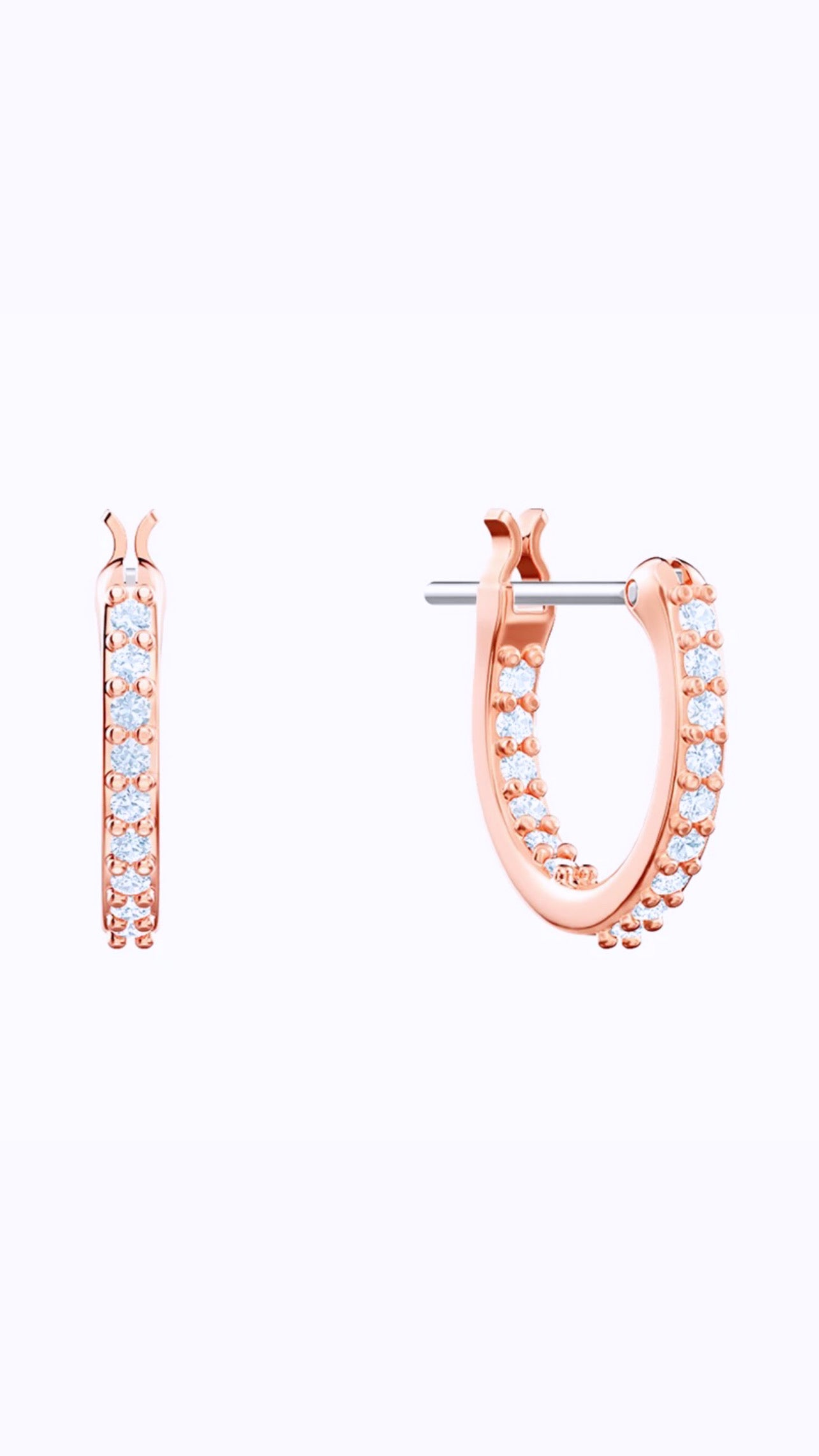 Starry Rose Crescent Earring