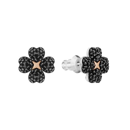 Jet’aime Black & Silver Pearl Drop Stud