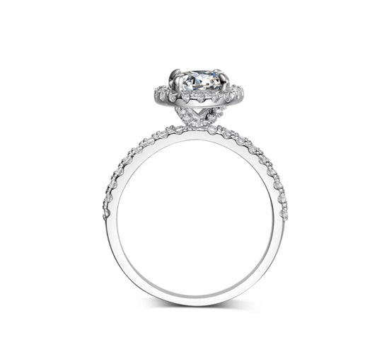 Marissah Halo Moissanite Ring