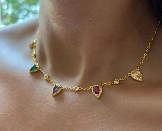 Rainbow Blush Candy Necklace