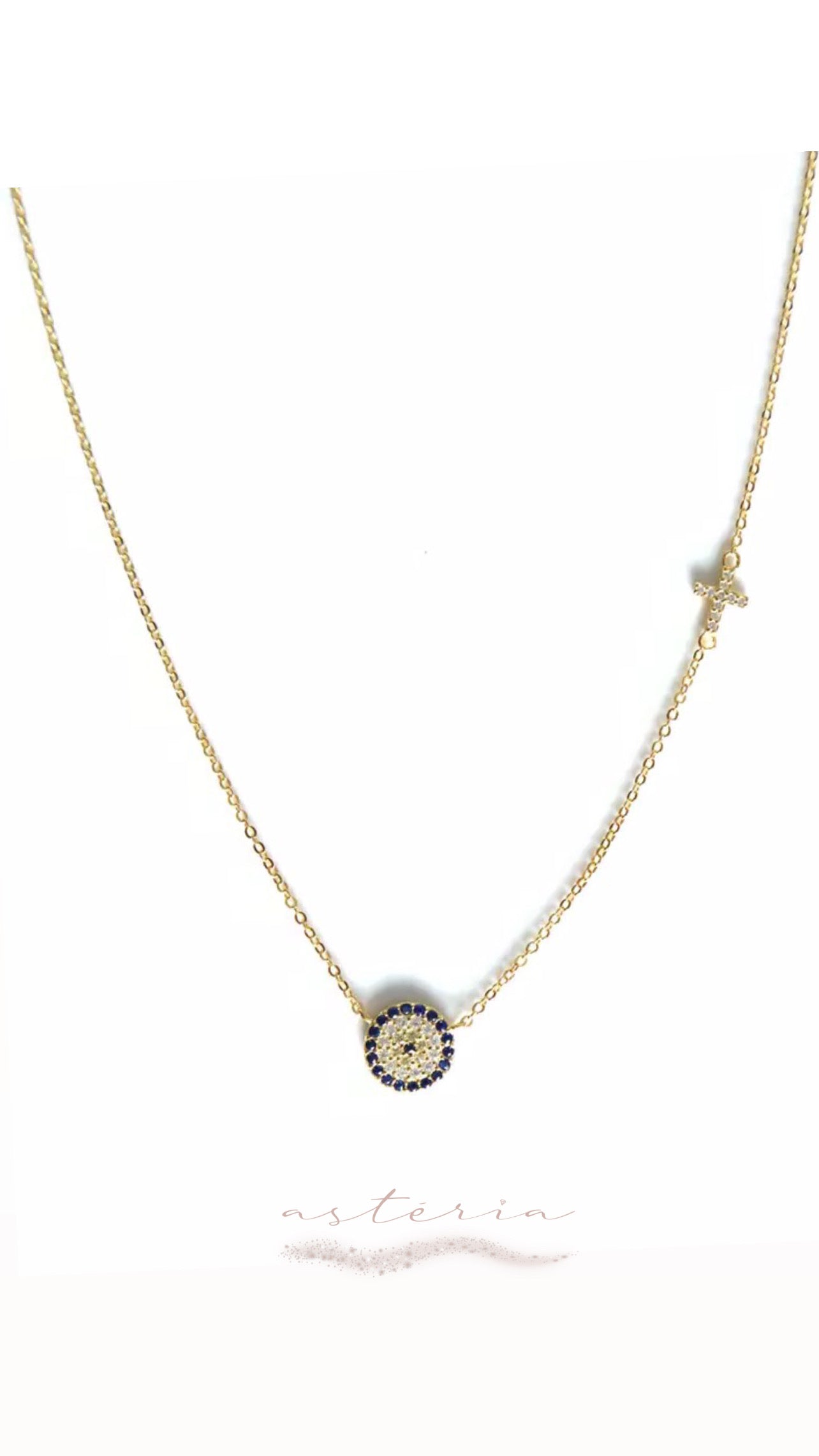 Gold Divine Eye Necklace
