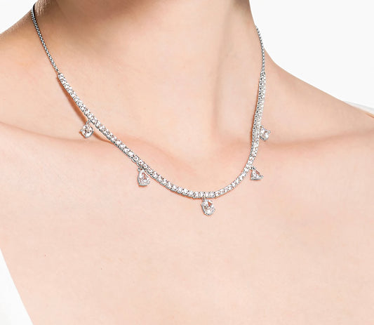 Glamorous Drop Tennis Necklace