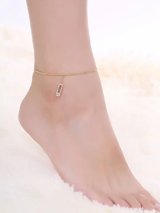 Gold Messika Charm Anklet