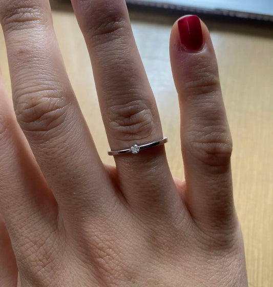 Rose Gold Tension Stack Ring