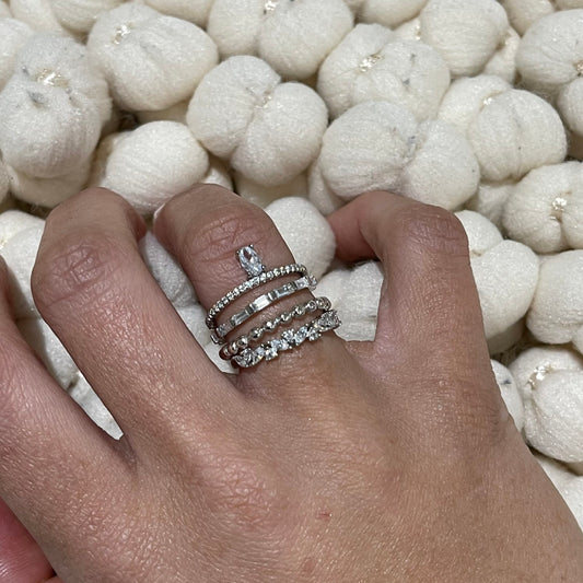 Silver Mystical Stack Ring