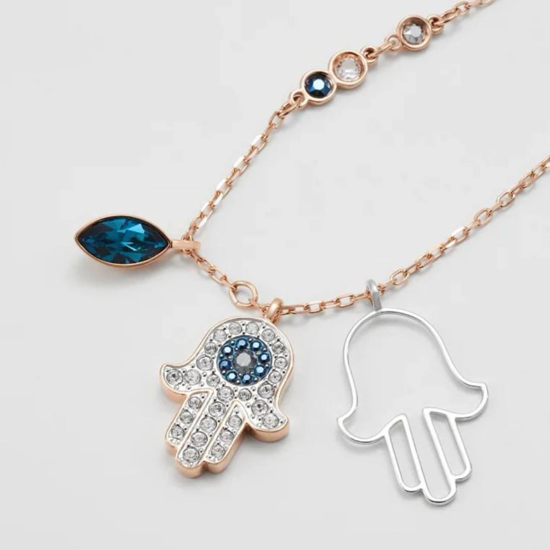 Moonlight Hamsa Hand Necklace