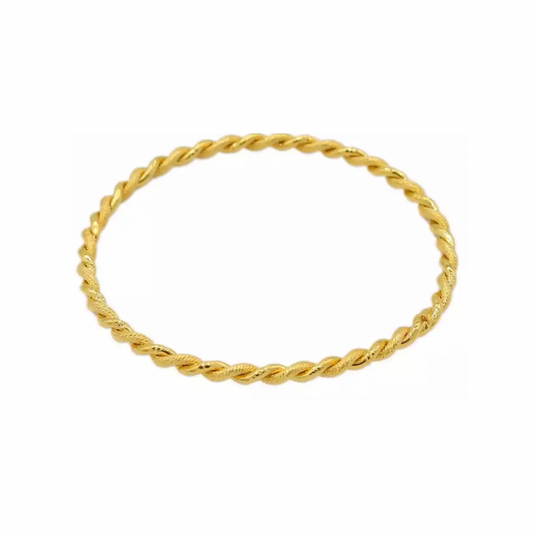Gold Rope Twist bangle