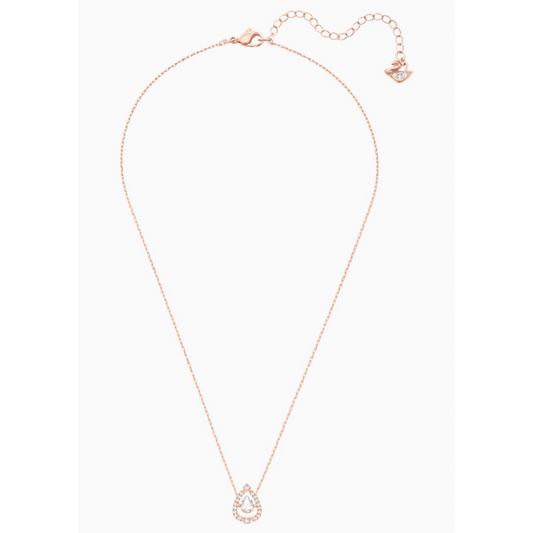 Rose Dancing Pear Pave Necklace