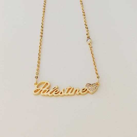 With Love From Palestine Necklace