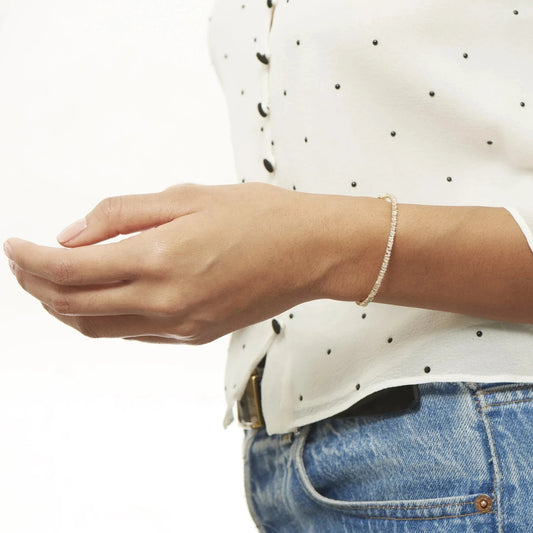 Gold Eternal Baguette Cuff